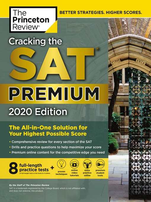 Title details for Cracking the SAT Premium Edition with 8 Practice Tests, 2020 by The Princeton Review - Wait list
